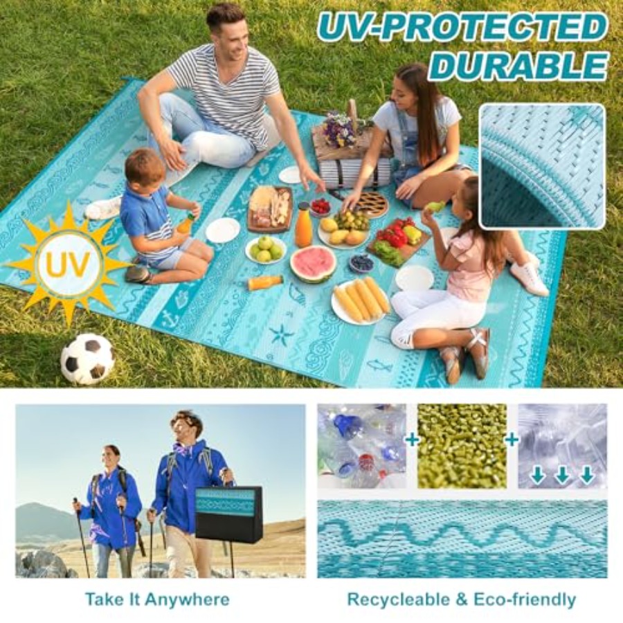 Outdoor Plastic Straw Rug for  – Outdoor Camping Decke Bewertung und Preis