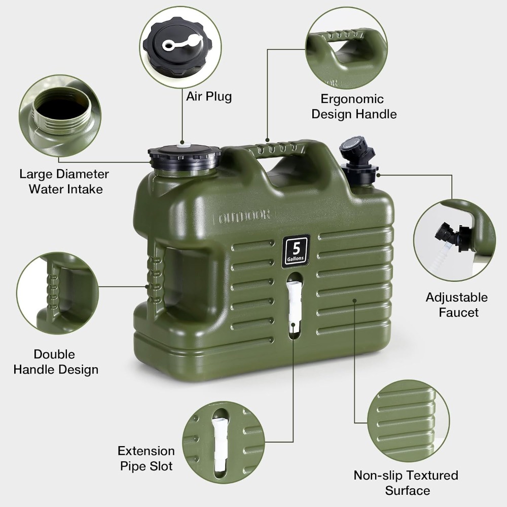 5 Gallon Water Jug, Camping Wa – Outdoor Camping Water Jug Bewertung und Preis