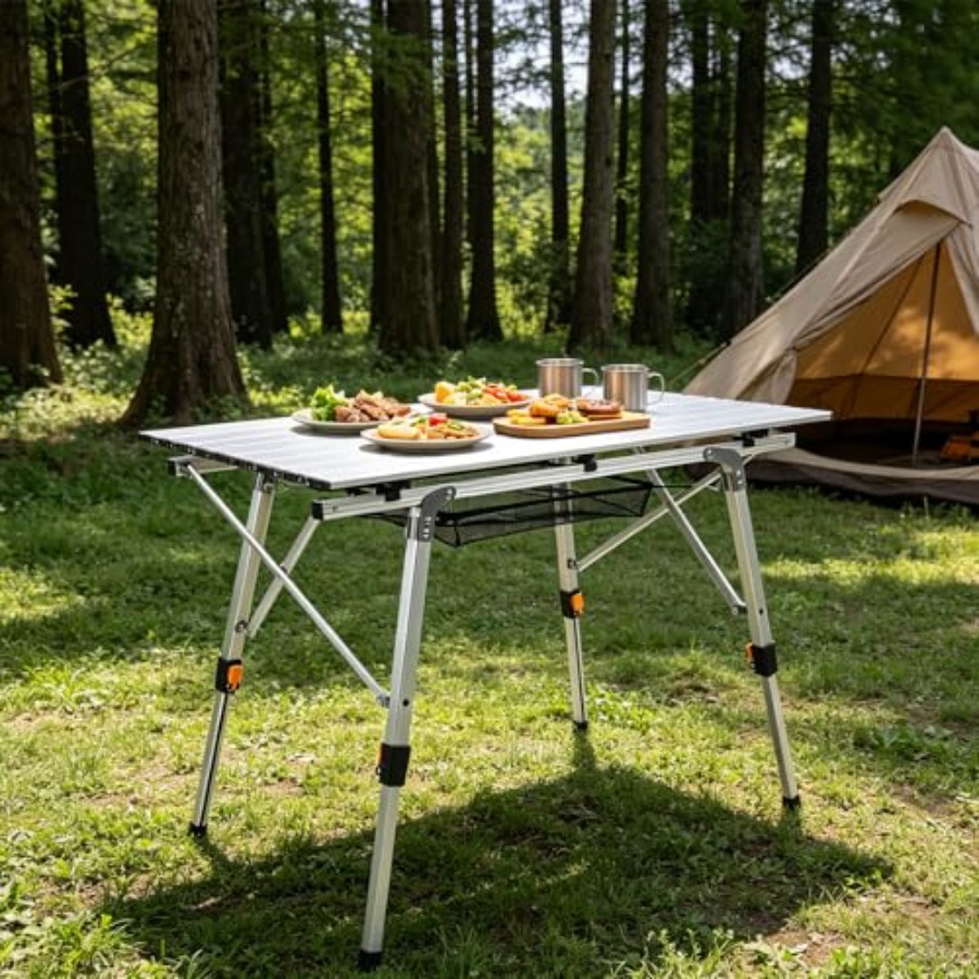 Outdoor camping table with adj – Outdoor Camping Table Foldable Bewertung und Preis