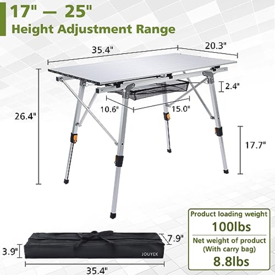 Outdoor camping table with adj – Outdoor Camping Table Foldable Bewertung und Preis
