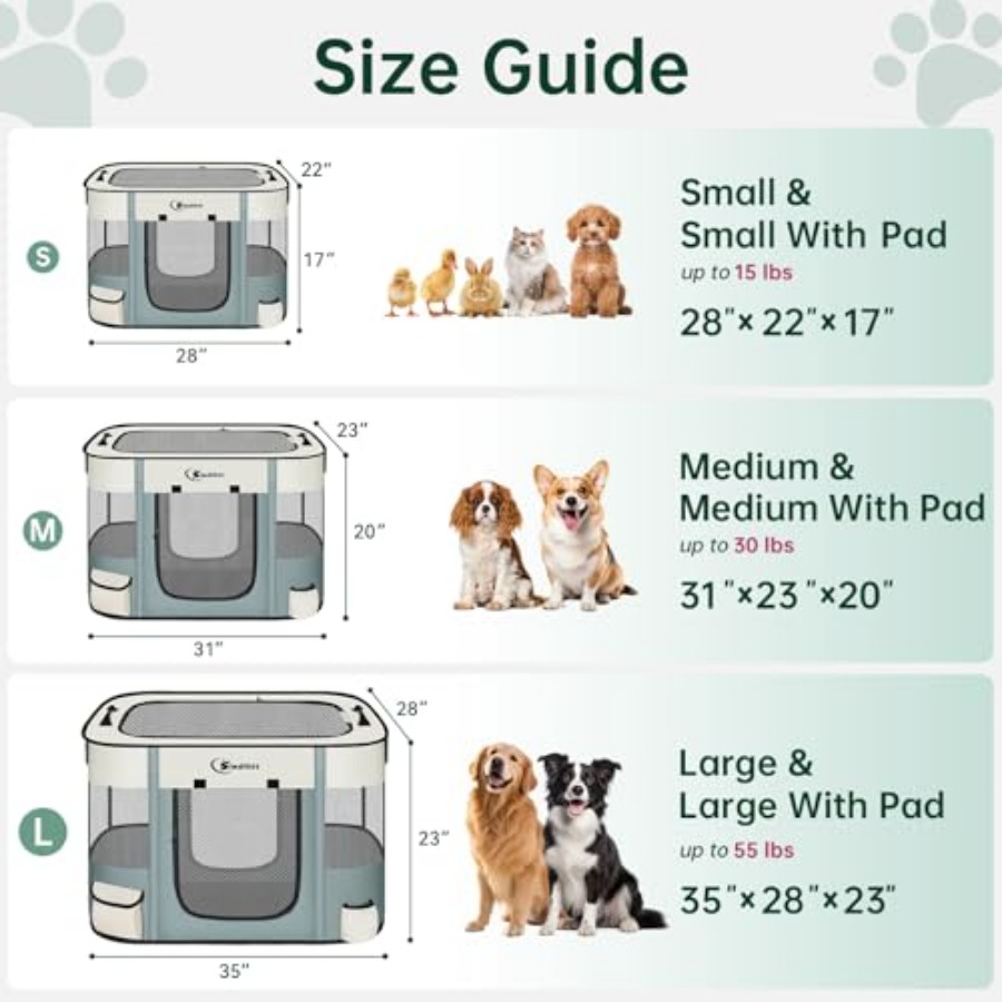 Cat Pet Puppy Pen, Portable Pl – Outdoor Camping Dog Kennel Bewertung und Preis