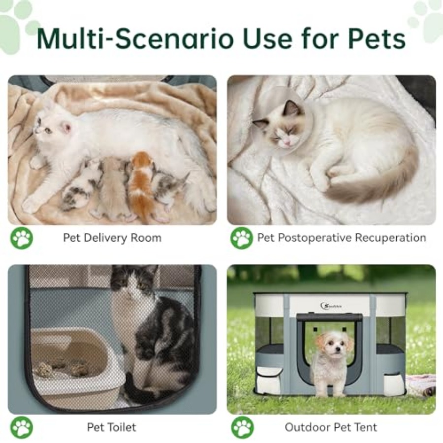 Cat Pet Puppy Pen, Portable Pl – Outdoor Camping Dog Kennel Bewertung und Preis