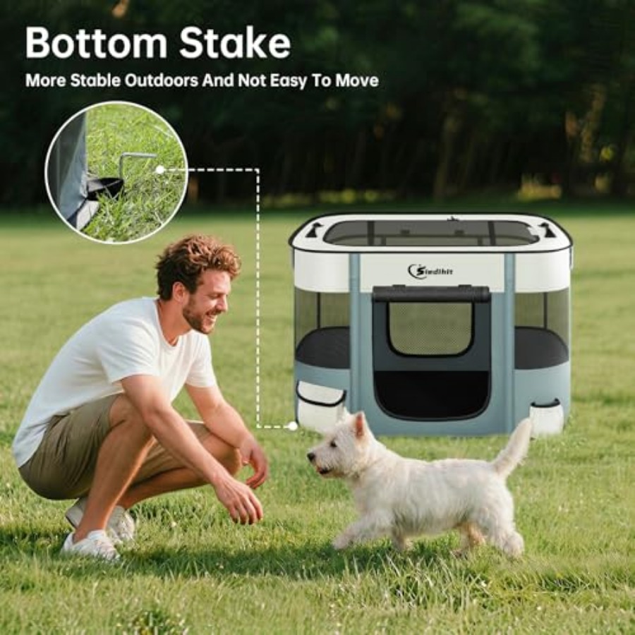 Cat Pet Puppy Pen, Portable Pl – Outdoor Camping Dog Kennel Bewertung und Preis