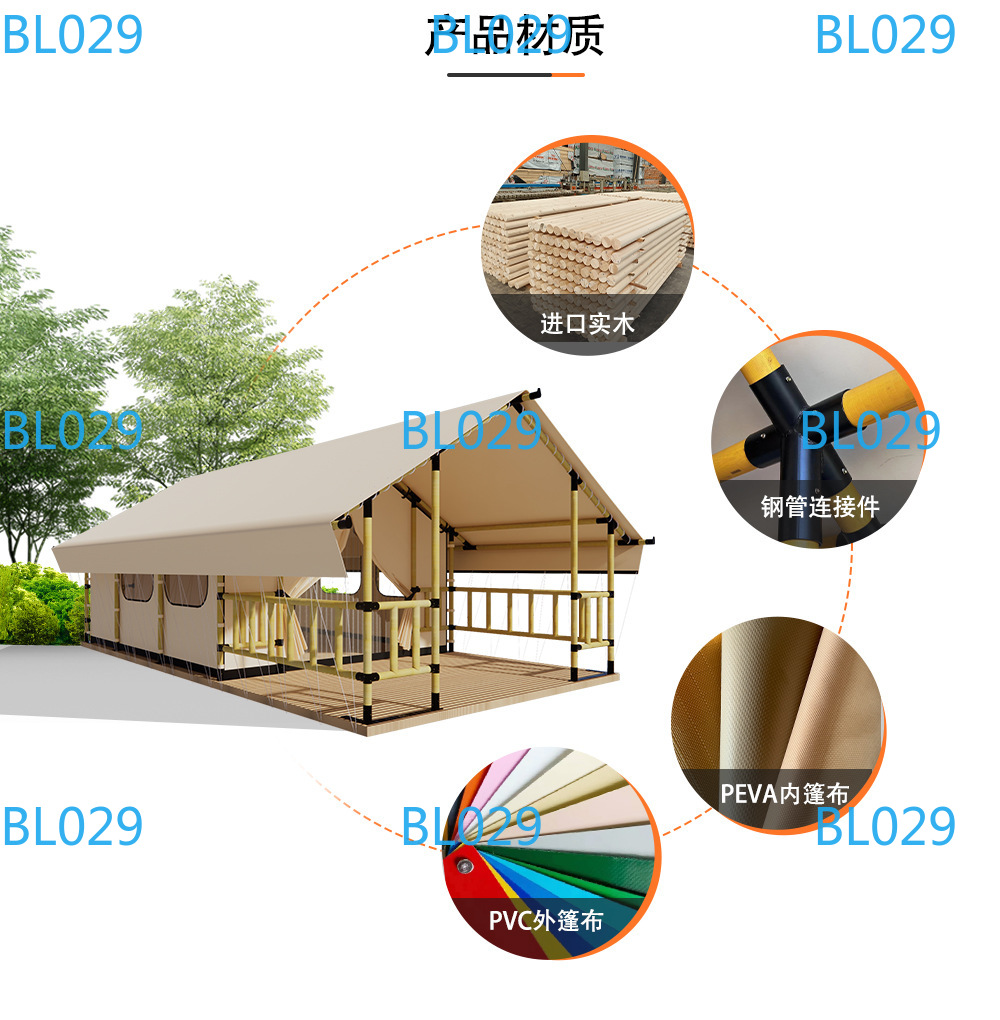 Customized Luxury Glamping Ten – Outdoor Camping Toilet Tent Bewertung und Preis