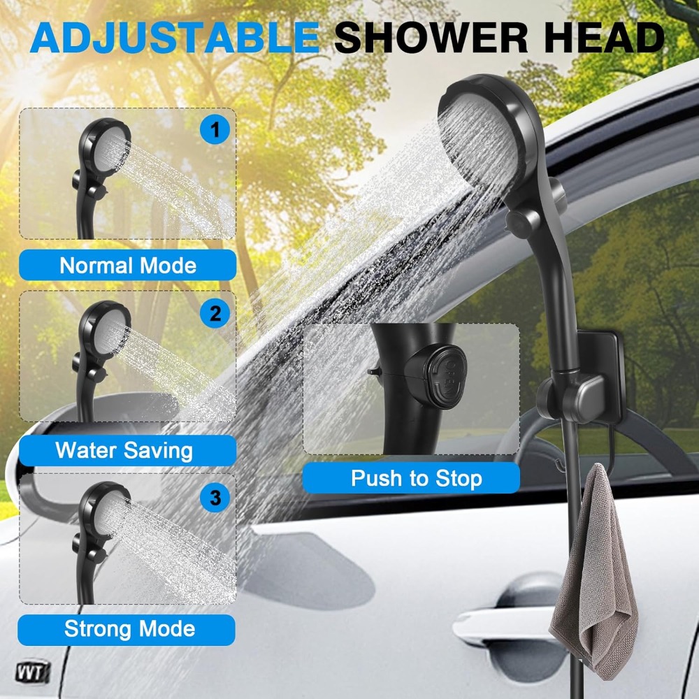 Portable Camping Shower with 5 – Outdoor Camping Water Jug Bewertung und Preis
