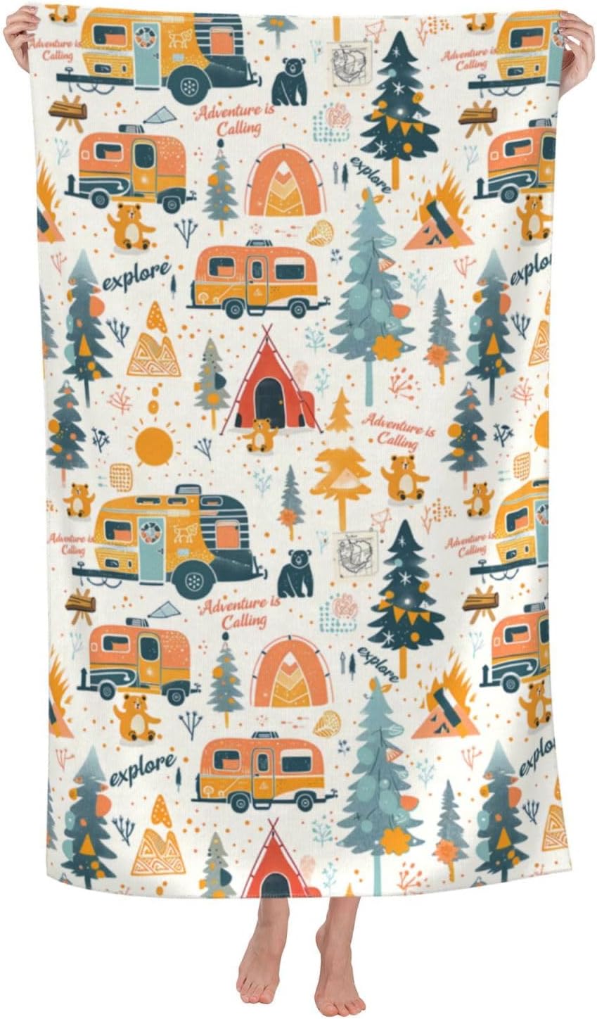 Camping Adventure Beach Towel  – Camp Towel Microfiber Bewertung und Preis