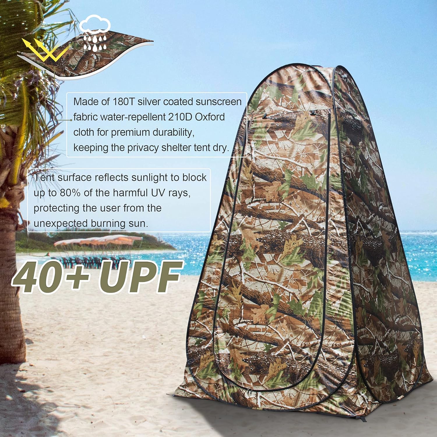 Pop Up Privacy Shower Tent - P – Outdoor Camping Toilet Tent Bewertung und Preis